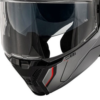 Givi X36 Fiber Pulse Titanio Negro Rojo