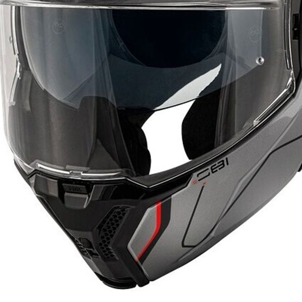 Givi X36 Fiber Pulse Titanio Negro Rojo