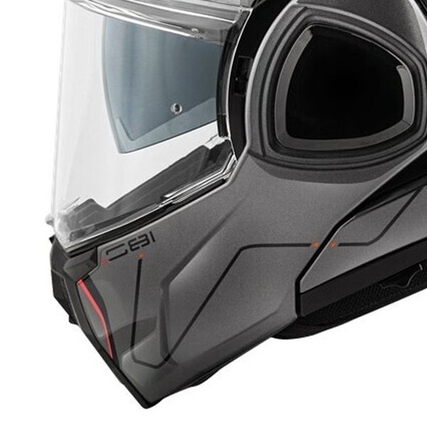 Givi X36 Fiber Pulse Titanio Negro Rojo