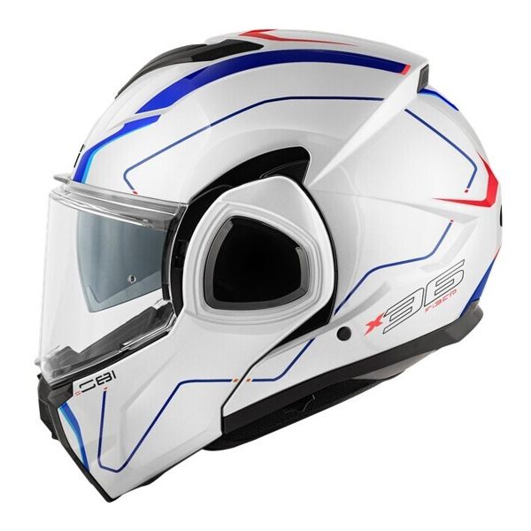 Givi X36 Fiber Pulse White Blue Red