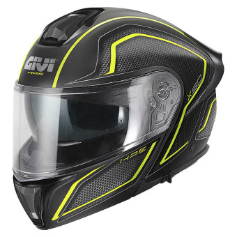 Modular Givi X50 Fiber Hologram Matt Black Titanium Yellow