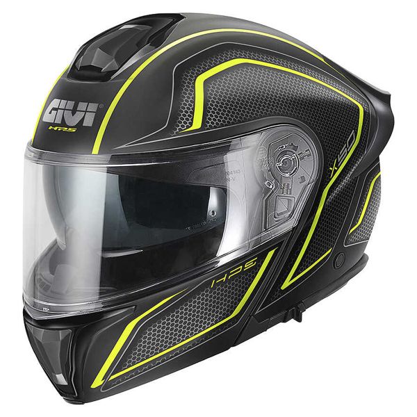 Modular Givi X50 Fiber Hologram Matt Black Titanium Yellow