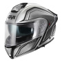 Casque Modular Givi X50 Fiber Hologram Silver Black Metal Titanium Red