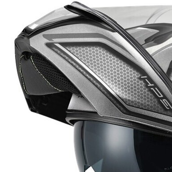 Givi X50 Fiber Hologram Silver Black Metal Titanium Red