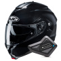 Casque Modular HJC C91N Black + Kit Bluetooth BT Mini