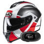 Casque Modular HJC C91N Jyn MC1 + Kit bluetooth 5R Lite Solo