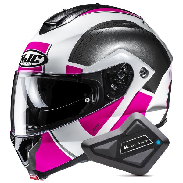 Modular HJC C91N Jyn MC8 + Kit Bluetooth BT Mini