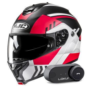 Casque Modular HJC C91N Kaon MC1SF + Kit Bluetooth Lokui K30 Casque Modular HJC C91N Kaon MC1SF + Kit Bluetooth Lokui K30