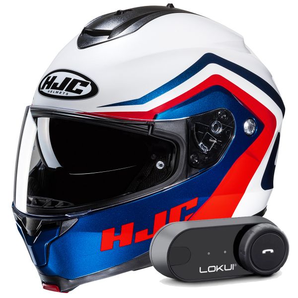 Modular HJC C91N Nepos MC21 + Kit Bluetooth Lokui K30 Modular HJC C91N Nepos MC21 + Kit Bluetooth Lokui K30