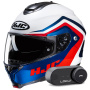 Casque Modular HJC C91N Nepos MC21 + Kit Bluetooth Lokui K30