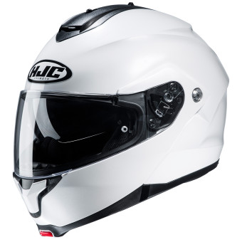 HJC C91N Pearl White + Kit Bluetooth BT Mini