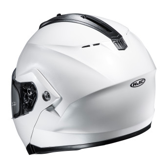 HJC C91N Pearl White + Kit Bluetooth BT Mini