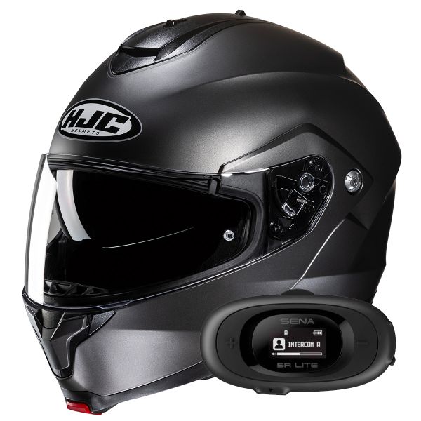 Modular HJC C91N Semi Flat Titanium+ Kit bluetooth 5R Lite Solo
