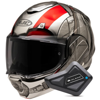 Casque Modular HJC F100 Antman Marvel MC1 + Kit Bluetooth BT Mini Casque Modular HJC F100 Antman Marvel MC1 + Kit Bluetooth BT Mini