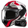 Casque Modular HJC F100 Bios MC1 + Kit Bluetooth 5S Solo