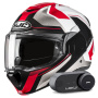 Casque Modular HJC F100 Bios MC1 + Kit Bluetooth Lokui K30