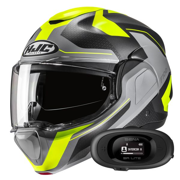 Modular HJC F100 Bios MC3HSF + Kit bluetooth 5R Lite Modular HJC F100 Bios MC3HSF + Kit bluetooth 5R Lite