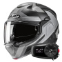 Casque Modular HJC F100 Bios MC5SF + Kit Bluetooth 5S Solo