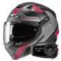 Casque Modular HJC F100 Bios MC8SF + Kit Bluetooth 5S Solo