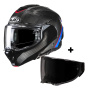Casque Modular HJC F100 Carbon Stan MC21 + Visera Dark Smoke