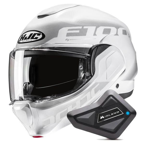 Modular HJC F100 Hetal MC10 + Kit Bluetooth BT Mini Modular HJC F100 Hetal MC10 + Kit Bluetooth BT Mini