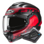 Casque Modular HJC F100 Hetal MC1SF + Kit Bluetooth BT Mini