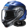 Casque Modular HJC F100 Reff MC2SF + Kit bluetooth 5R Lite