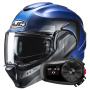 Casque Modular HJC F100 Reff MC2SF + Kit Bluetooth 5S Solo