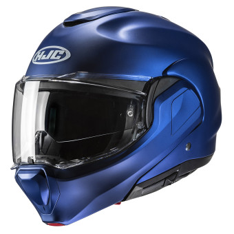HJC F100 Semi Flat Metallic Blue + Kit Bluetooth BT Mini