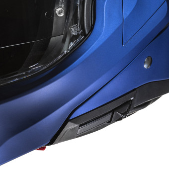 HJC F100 Semi Flat Metallic Blue + Kit Bluetooth BT Mini