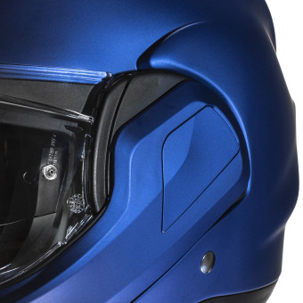HJC F100 Semi Flat Metallic Blue + Kit Bluetooth BT Mini