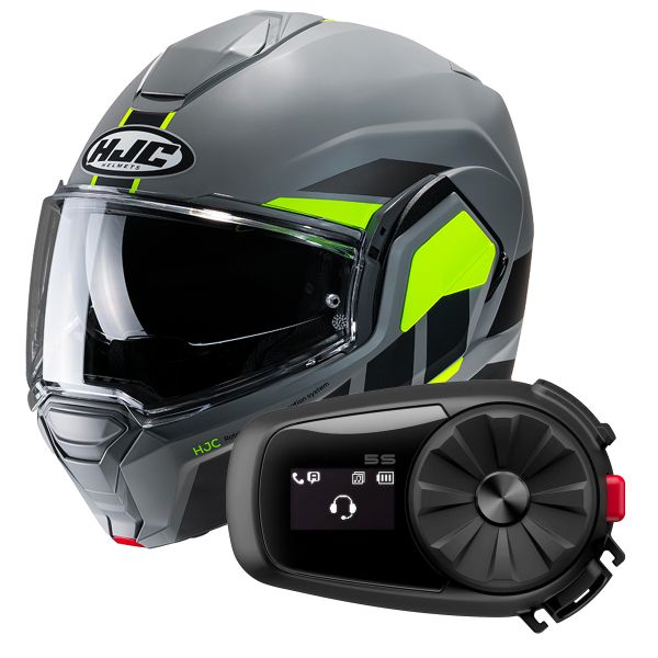 Modular HJC i100 Beis MC3HSF + Kit Bluetooth 5S Solo