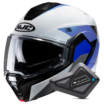 Modular HJC i100 Beston MC2 + Kit Bluetooth BT Mini