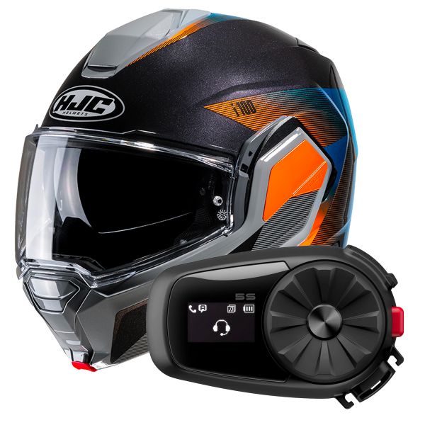 Modular HJC i100 Beston MC27 + Kit Bluetooth 5S Solo