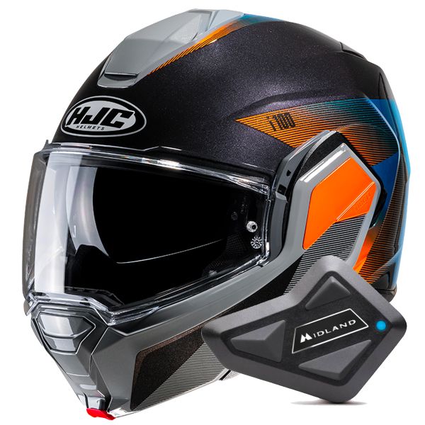 Modular HJC i100 Beston MC27 + Kit Bluetooth BT Mini