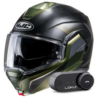 Modular HJC i100 Beston MC4SF + Kit Bluetooth Lokui K30