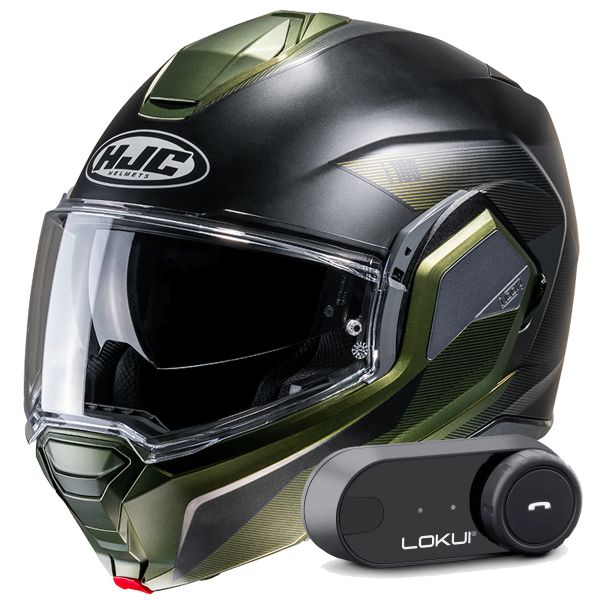 Modular HJC i100 Beston MC4SF + Kit Bluetooth Lokui K30