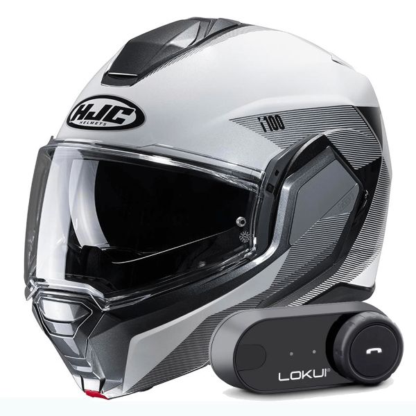 Modular HJC i100 Beston MC5 + Kit Bluetooth Lokui K30