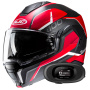 Casque Modular HJC i100 Lorix MC1SF + Kit bluetooth 5R Lite Solo