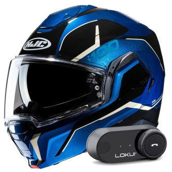 Modular HJC i100 Lorix MC2 + Kit Bluetooth Lokui K30