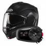 Casque Modular HJC i100 Metal Black + Kit Bluetooth 5S Solo