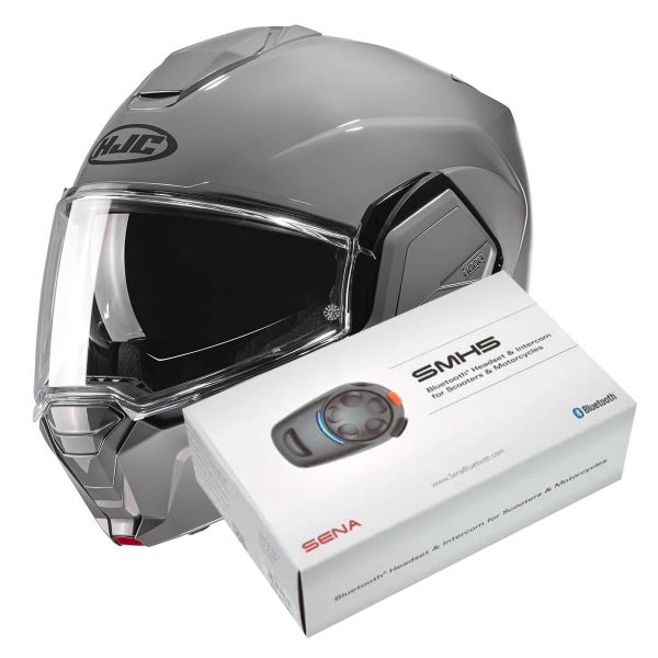 Modular HJC i100 N. Grey + Kit Bluetooth SMH5 Solo Modular HJC i100 N. Grey + Kit Bluetooth SMH5 Solo