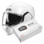 Casque Modular HJC i100 Pearl White + Kit Bluetooth SMH5 Solo