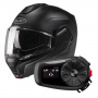 Casque Modular HJC i100 Semi Flat Black + Kit Bluetooth 5S Solo