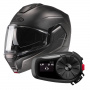 Casque Modular HJC i100 Semi Flat Titanium + Kit Bluetooth 5S Solo