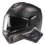Casque Modular HJC i100 Semi Flat Titanium + Kit Bluetooth BT Mini