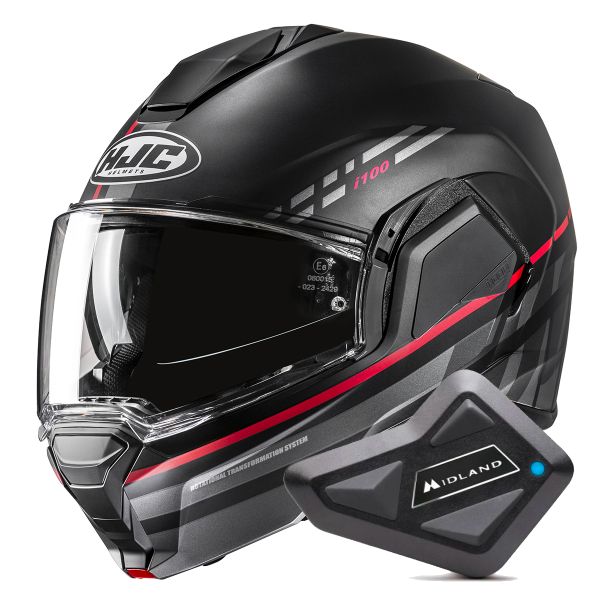 Modular HJC i100 Sysma MC1SF + Kit Bluetooth BT Mini