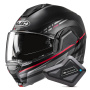Casque Modular HJC i100 Sysma MC1SF + Kit Bluetooth BT Mini