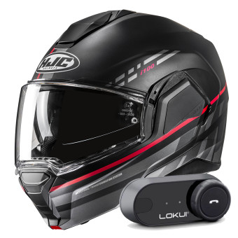 Modular HJC i100 Sysma MC1SF + Kit Bluetooth Lokui K30