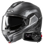 Casque Modular HJC i100 Sysma MCSSF + Kit Bluetooth 5S Solo